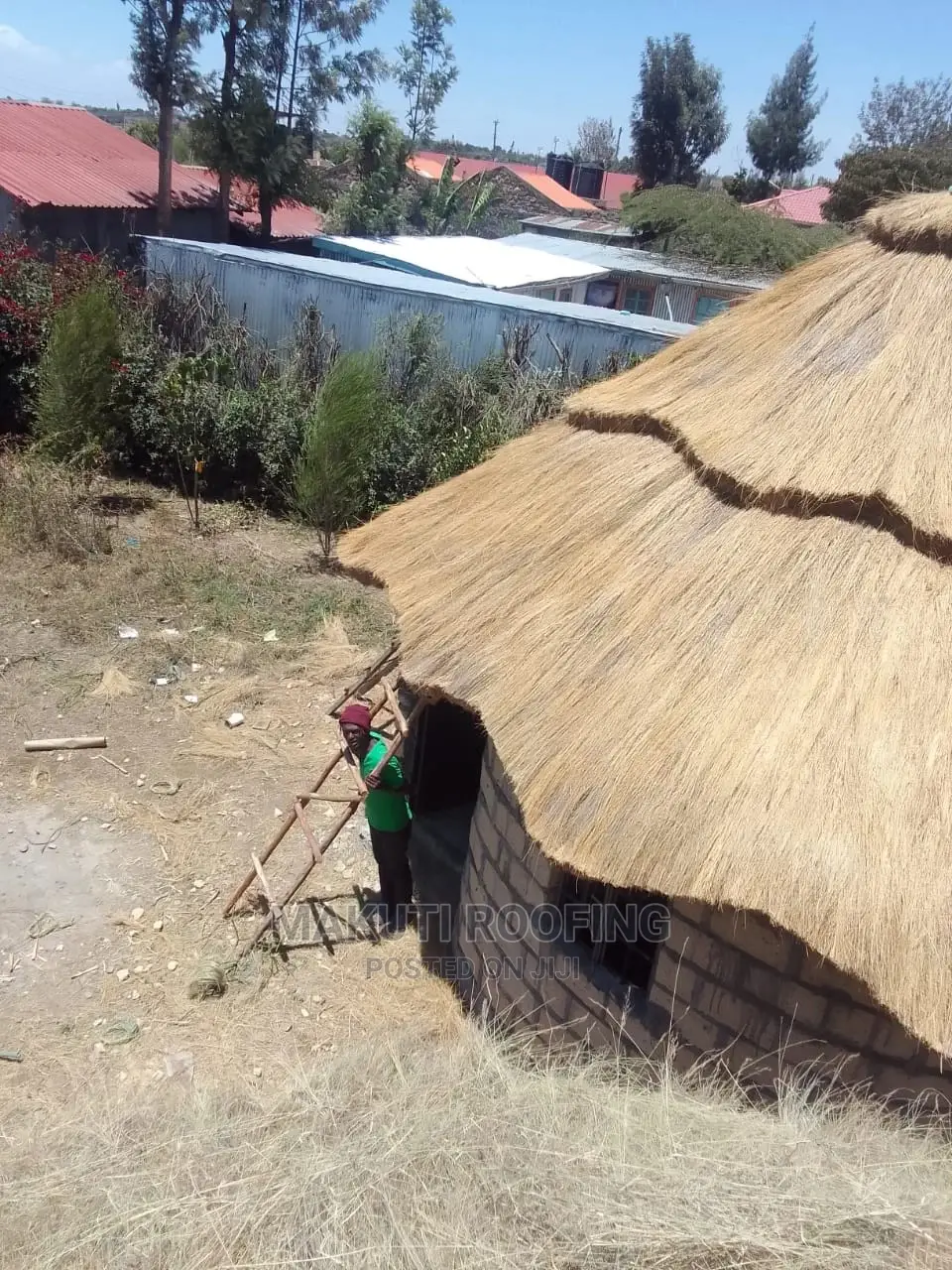 Ugandan Grass Roof Gazebos, Professional Roofing