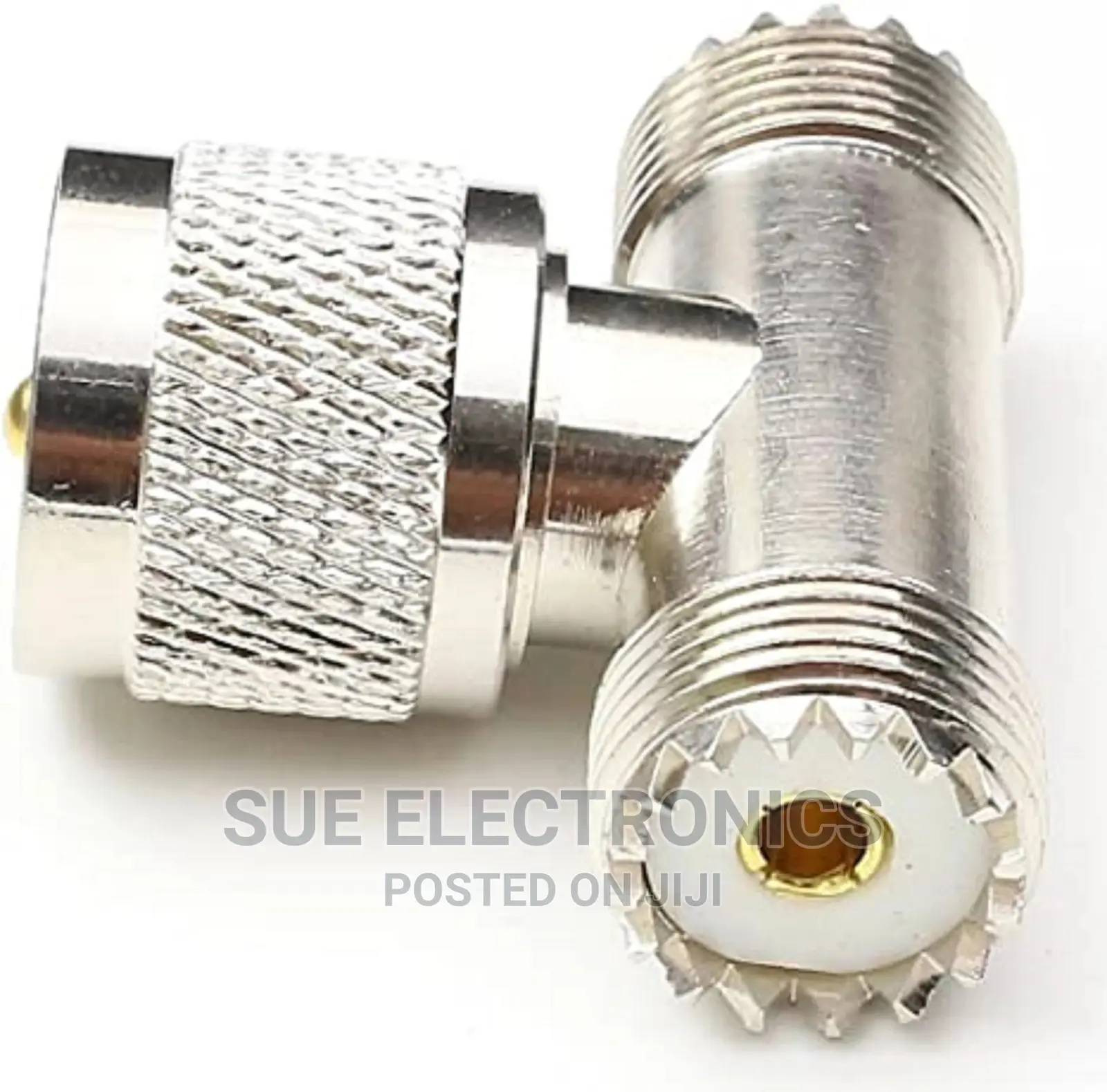 Uhf Male to Double Uhf Female T Type Coaxial Connector