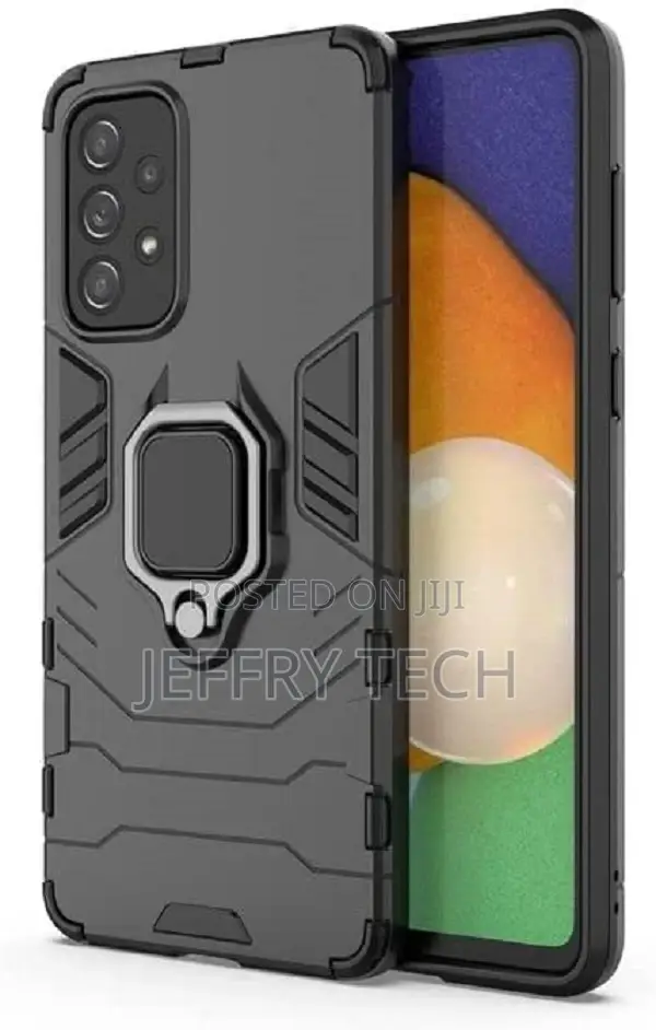 Metal Ring Back Cover for Samsung Galaxy A33 5G (Black)
