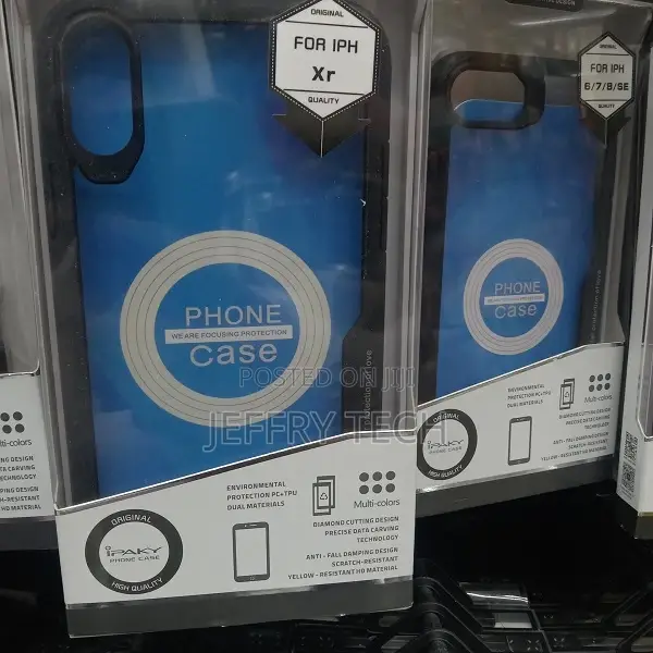 IPAKY iPhone Xr Anti-Drop Hybrid Case - Black