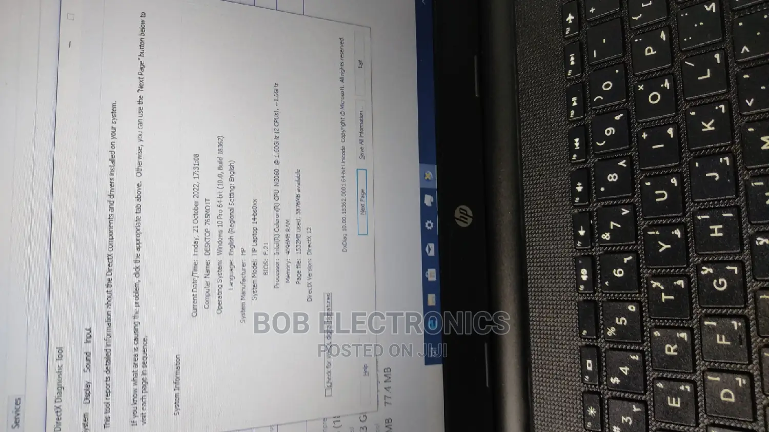 Laptop HP 15-Dw3031 4GB Intel Core I5 HDD+SSD 500GB