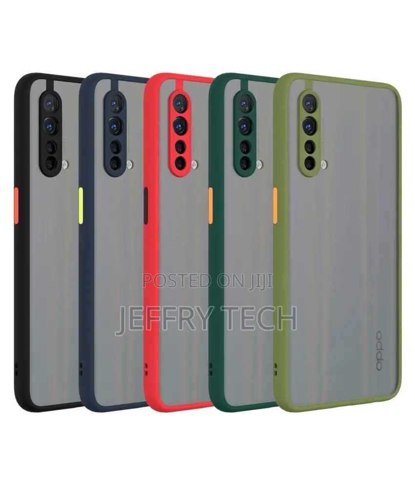 Oppo Reno 3 Pro Bumper Cases Vikefon - Green Smoke Matte Bac