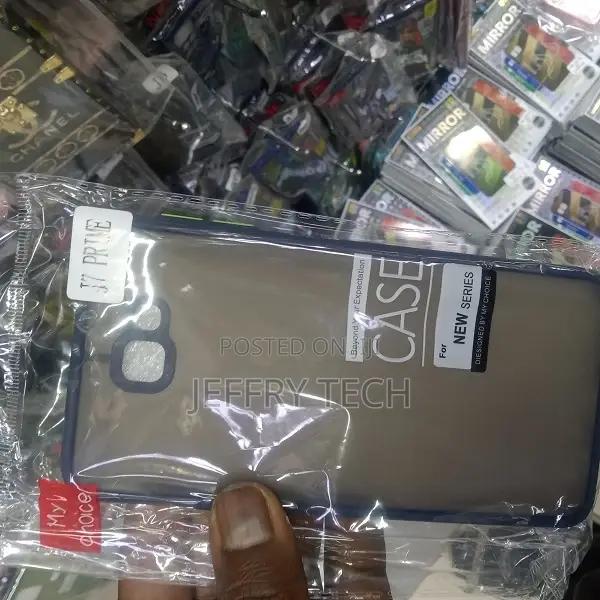 Front Back Case for Samsung Galaxy J7 Prime, (Smoke Cover)