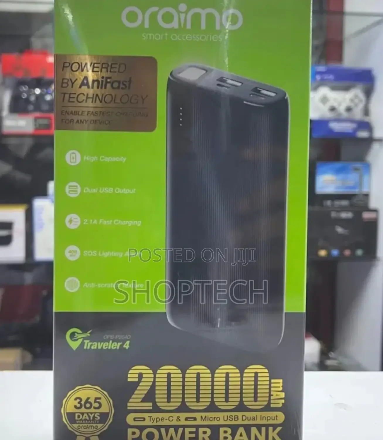 20000 Ampheres Oraimo Power Bank