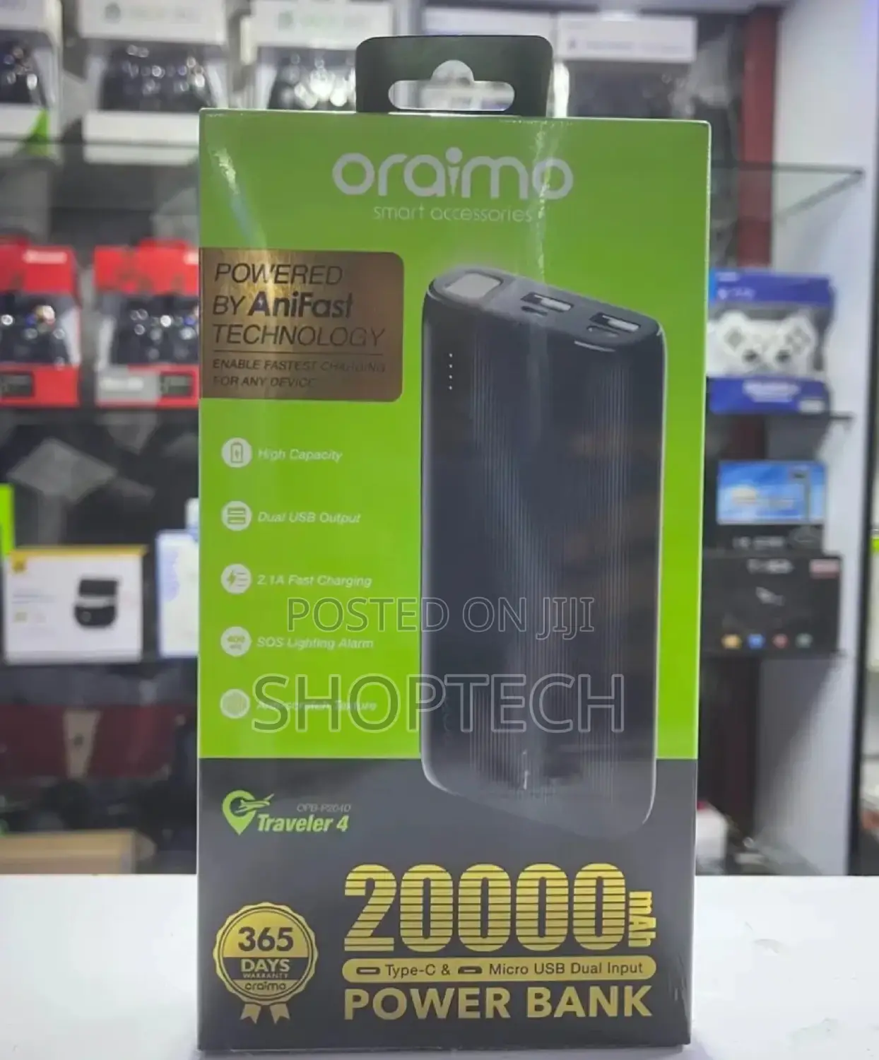 20000 Ampheres Oraimo Power Bank
