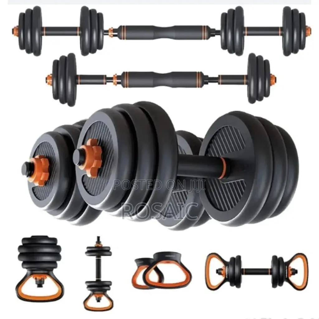 40 Kgs Dumbbell Set With Barbell.