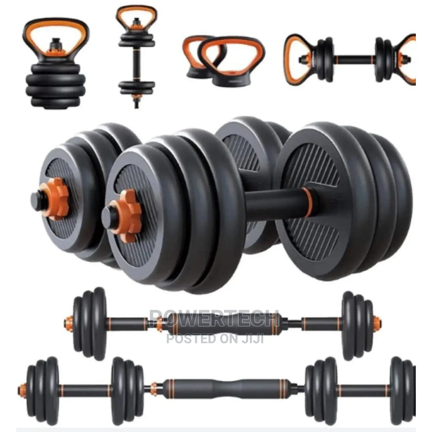 6 in 1 Barbell Dumbells .
