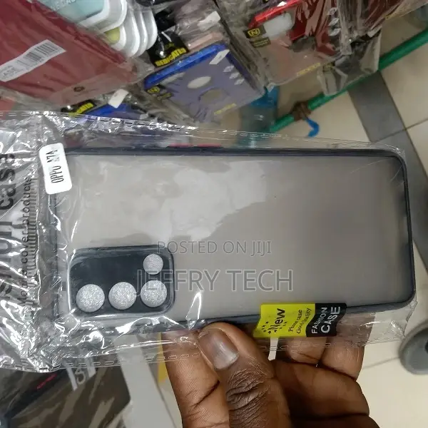 Back Cover for Oppo A74 5G Smoke Case (Black, Matte Finish)