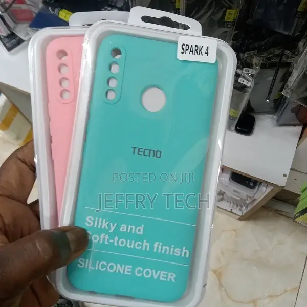 TPU Phone Case for Tecno Spark 4 Soft Silicone Back Cover Fo