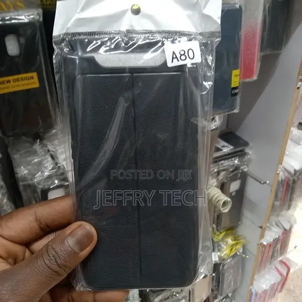 Auto Focus Back Cover for Samsung Galaxy A80 and A90 - Black
