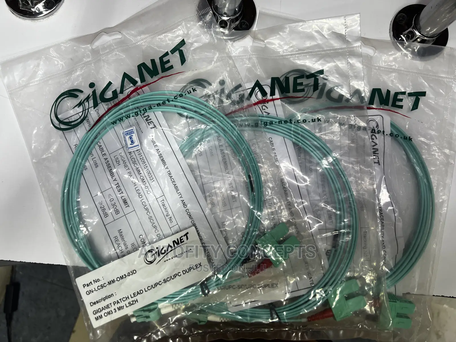 GIGANET Duplex Patchcord LC-SC Multimode 3 Metre