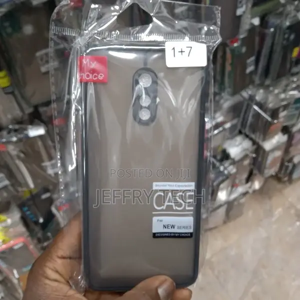 Smartbuy Back Cover for Oneplus 7 (Black, Grip Case, Pack