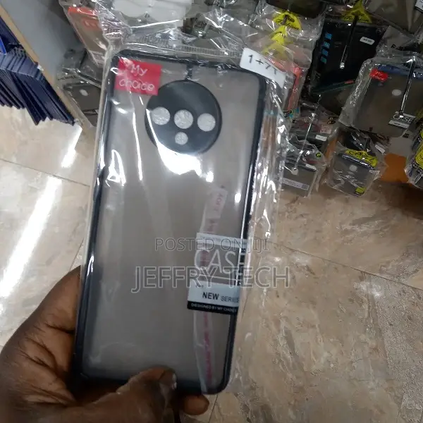 Style Back Cover for Oneplus 7T Soft Smoke Case (Black)
