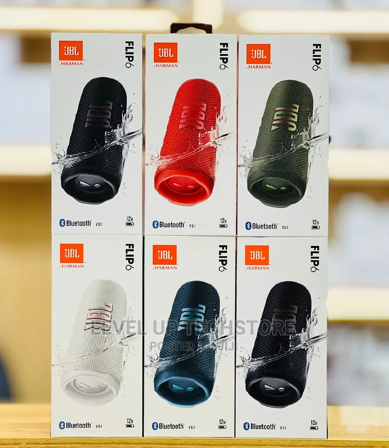 JBL Flip 6 Bluetooth Portable Waterproof Speaker - New