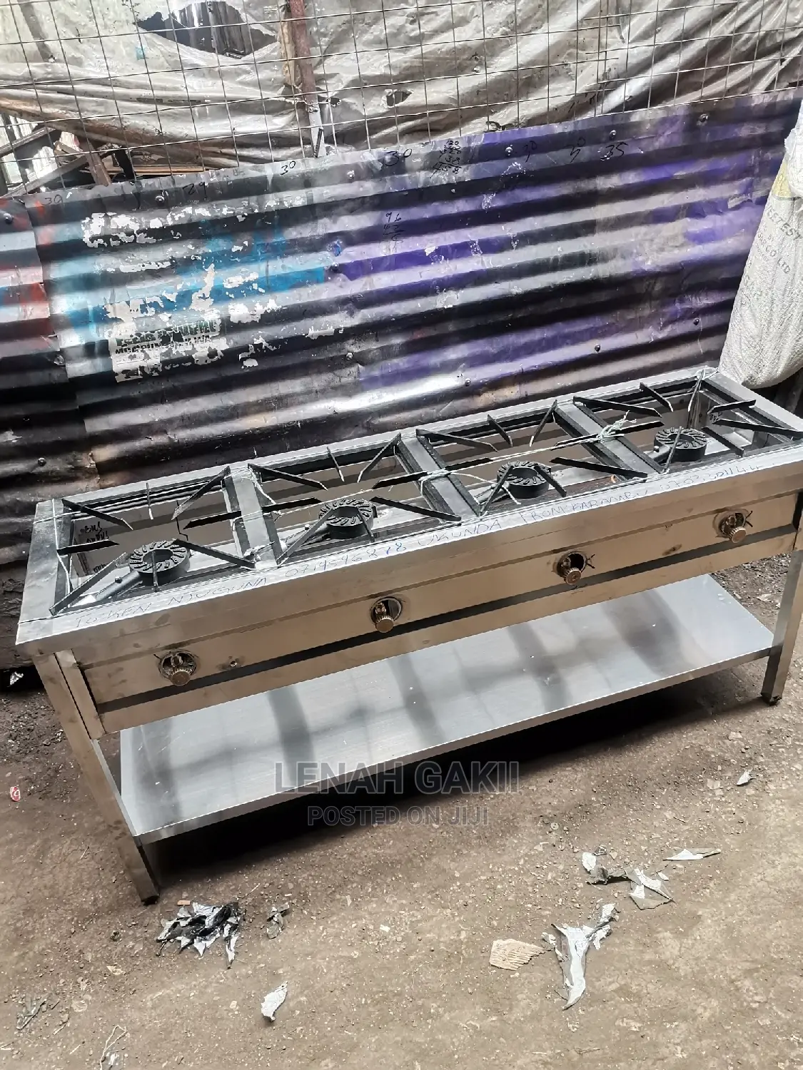 Four Burners Stainless Steel