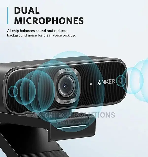 Anker Powerconf C300 Full HD Smart Webcam – A3361 – Black