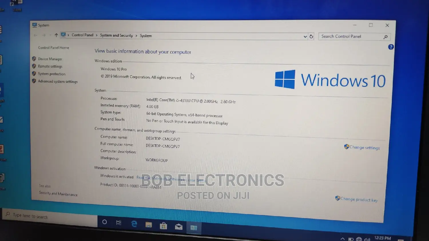Laptop HP 15-Da3007nia 4GB Intel Pentium HDD 500GB