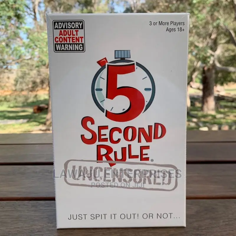 5 Second Rule Uncensored Party Game