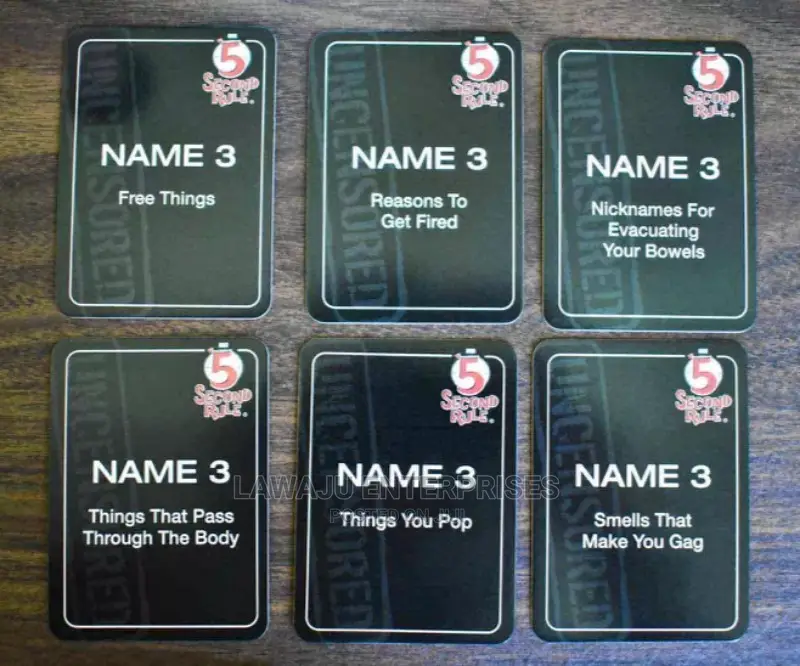 5 Second Rule Uncensored Party Game