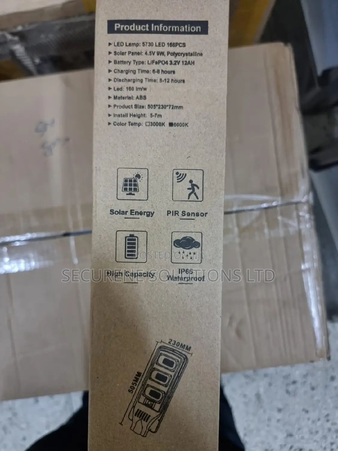150watts Solar Street Light