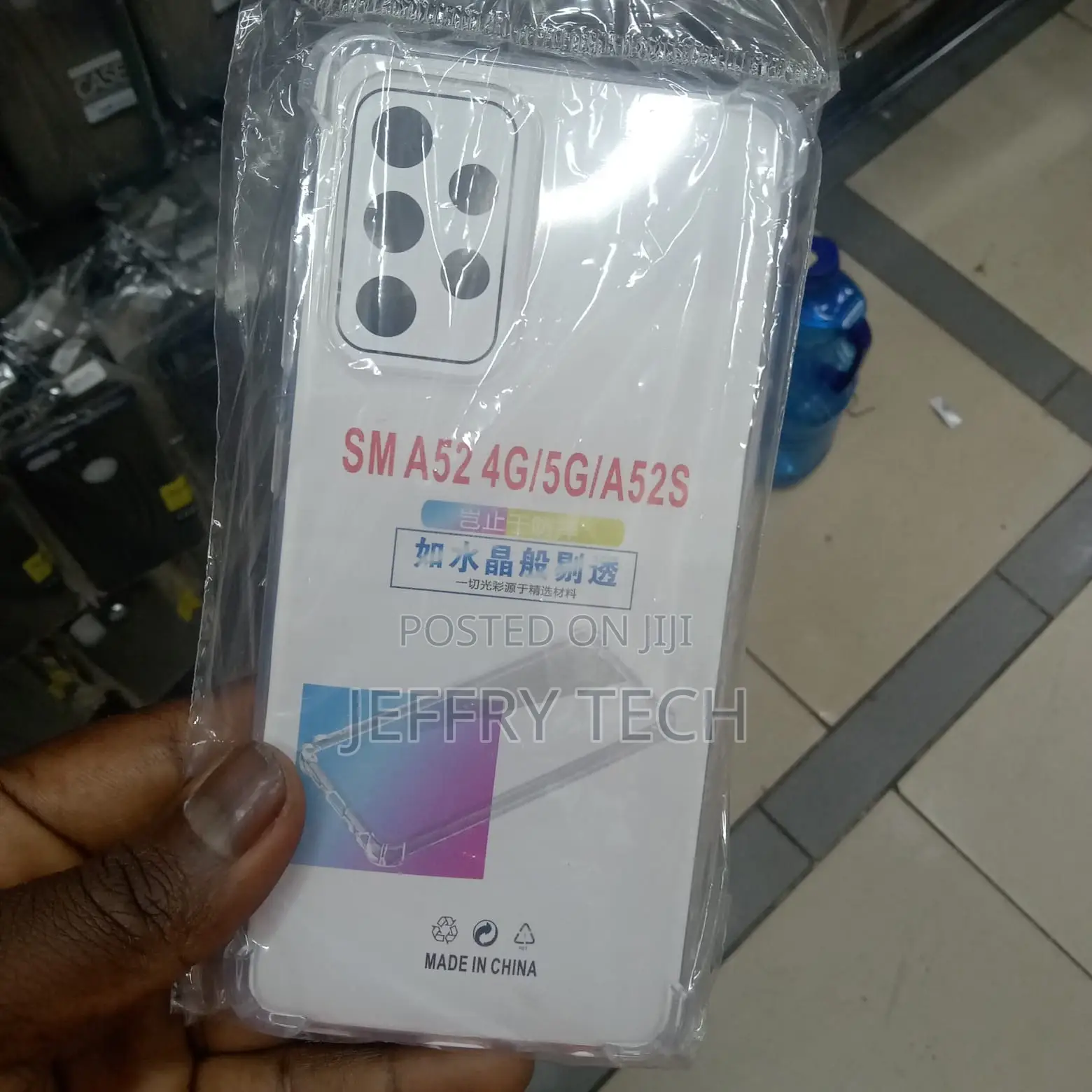 Samsung A52 4g/5g/A52s Transparent Case With Shockproof Bump