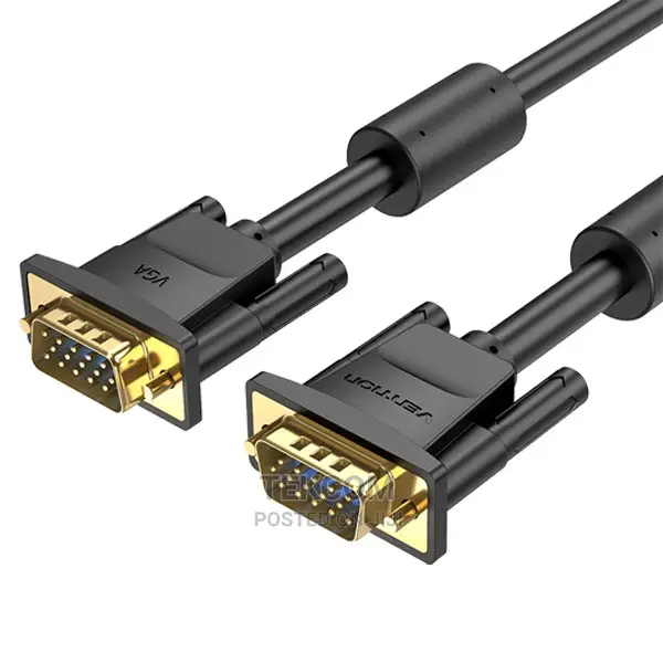 Vention Vga(3+6) Male to Male Cable With Ferrite Cores 1M