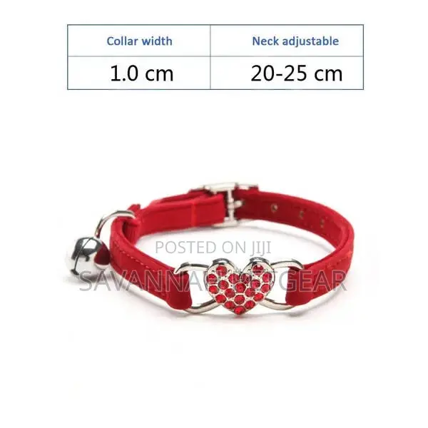 Luxury Velvet Cat Collar With Crystals