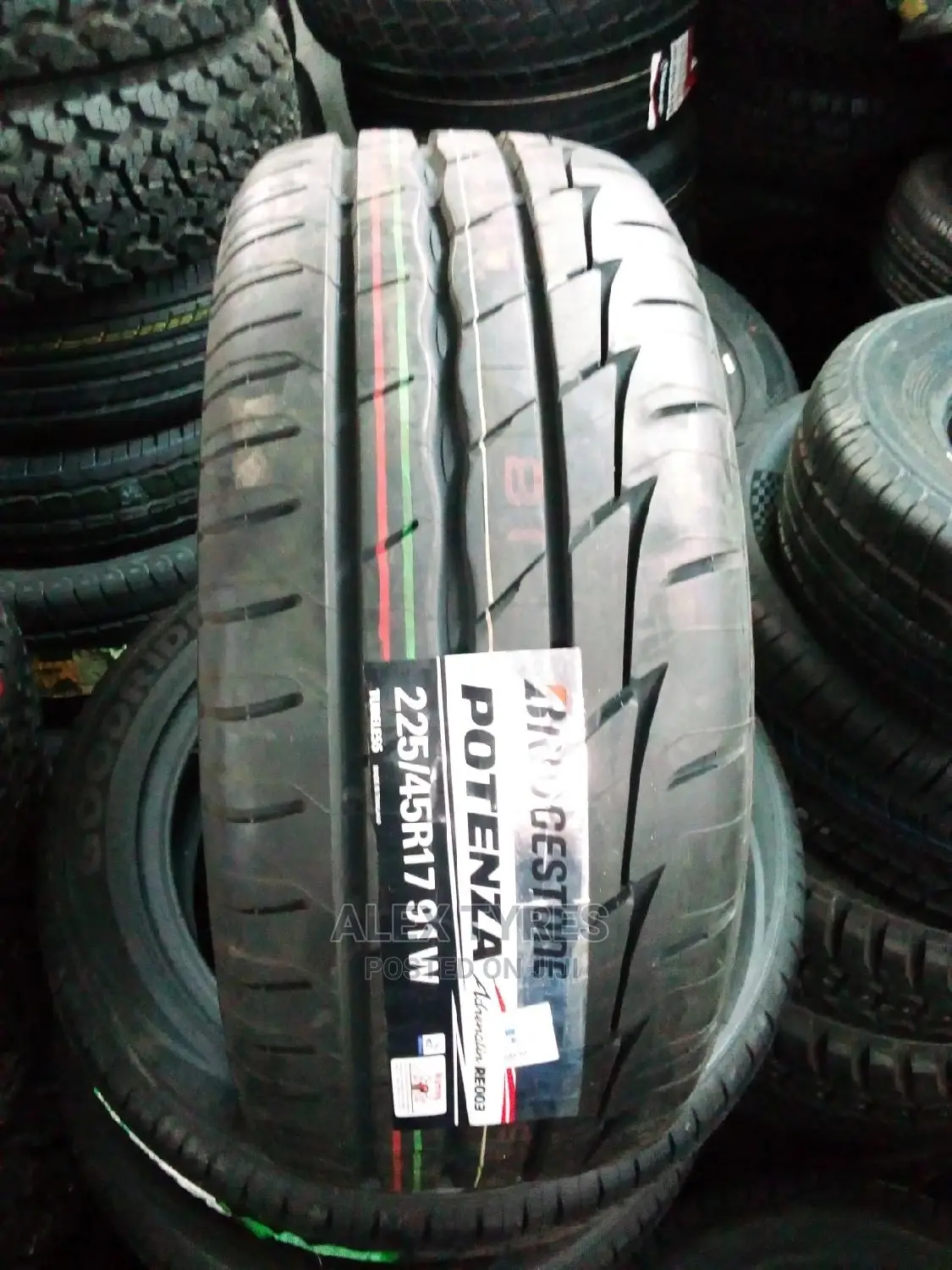 225/45r17 Bridgestone Potenza Tyres Made in Thailand