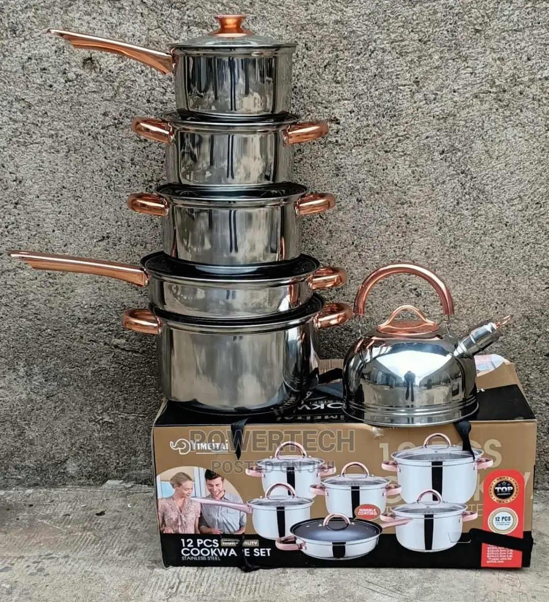 12pcs Yimiatei Cookware Set:
