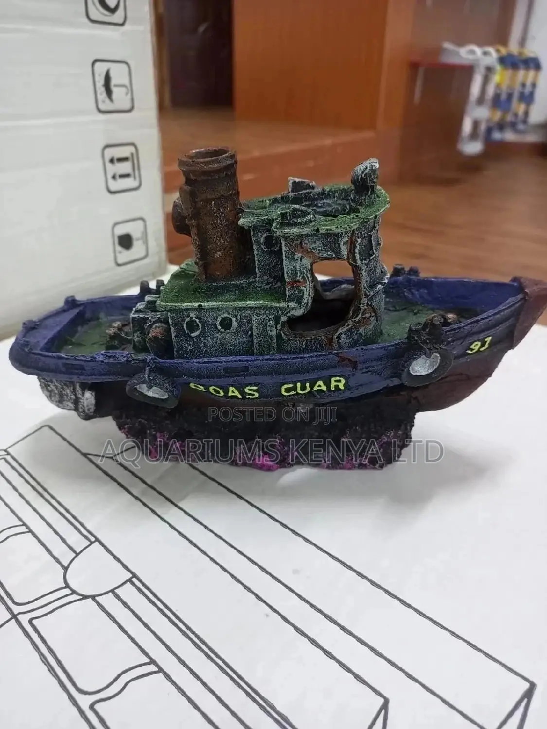 Coas Cuas , Wrecked Aquarium Ship
