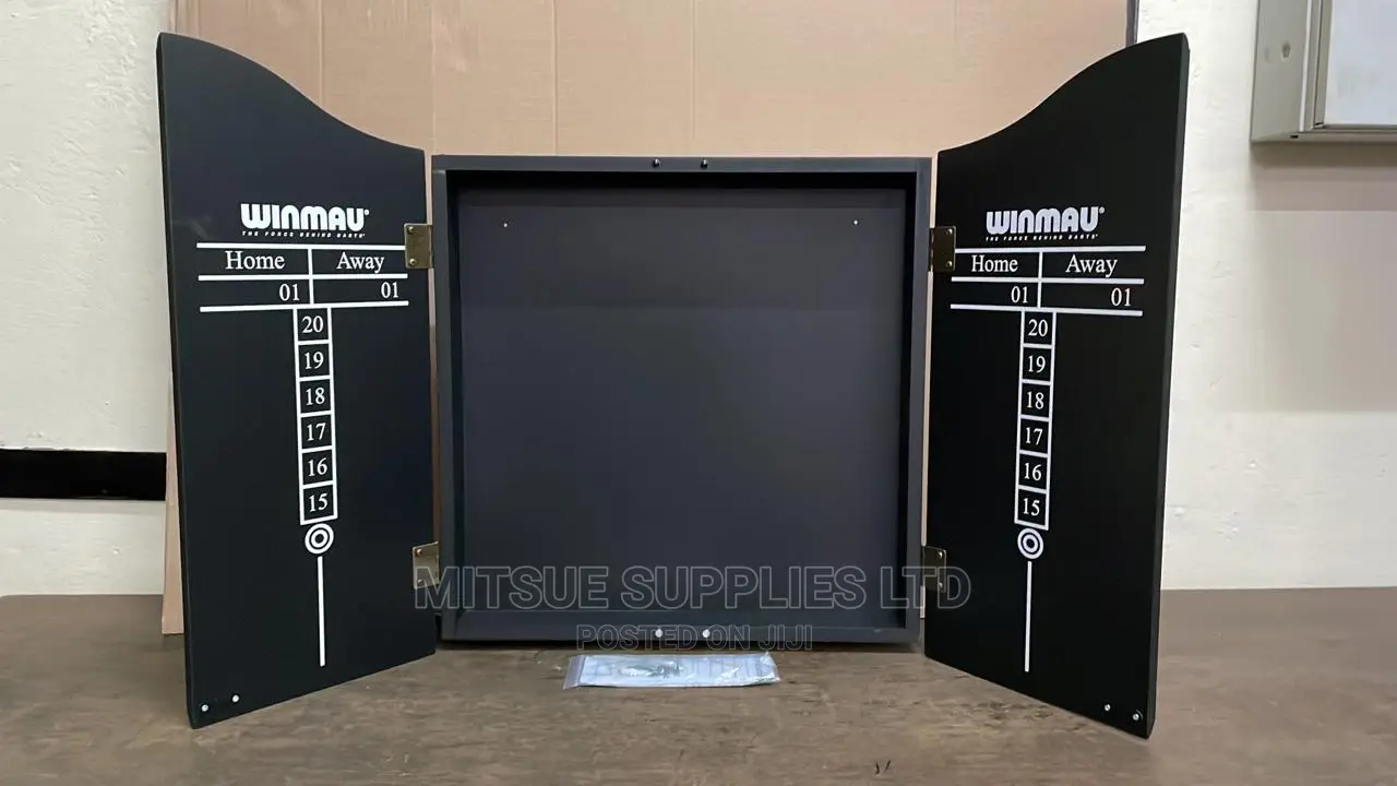 Dartboard Cabinet Black Winmau