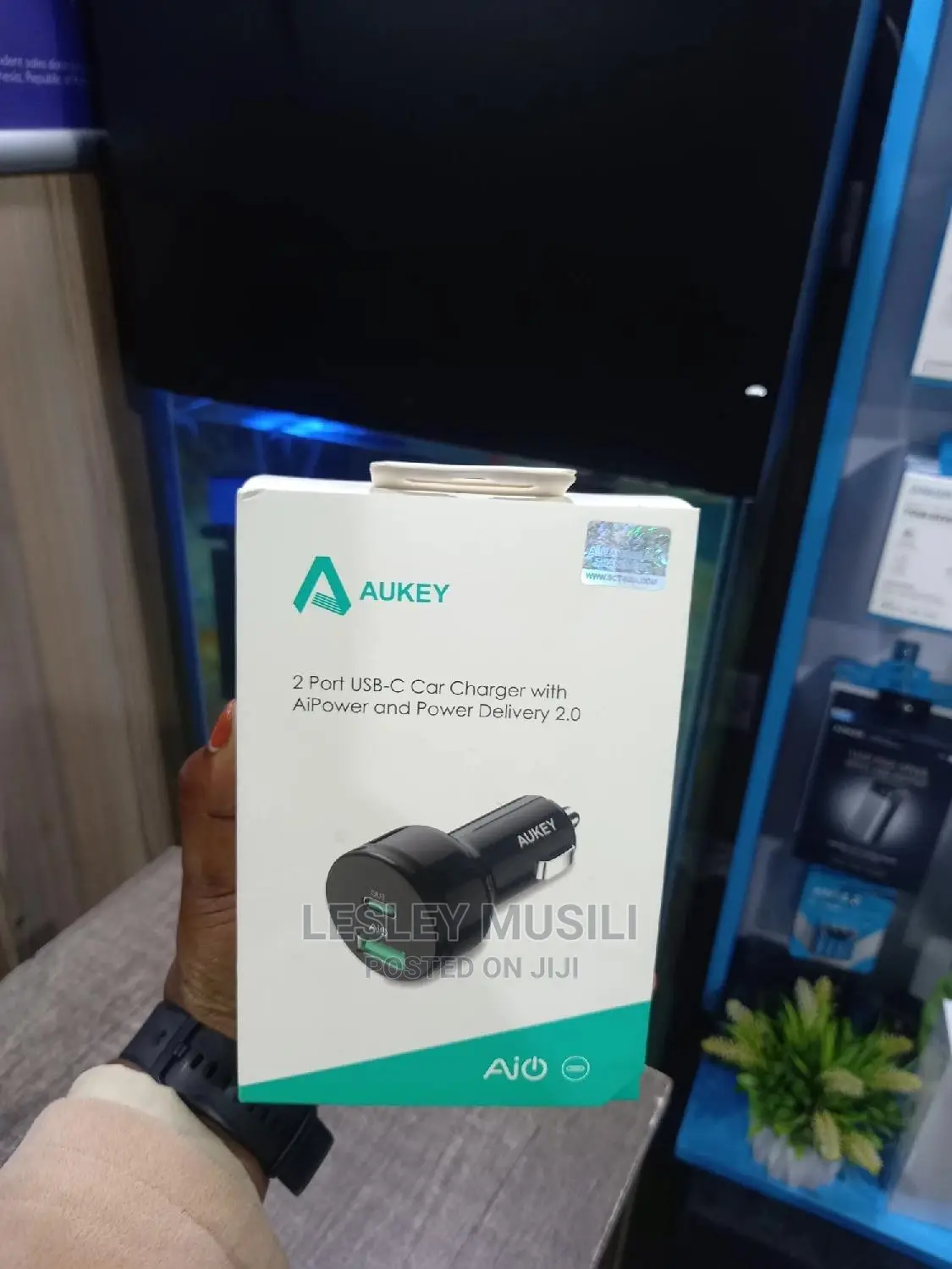 Aukey 2 Port Usbc Car Charger