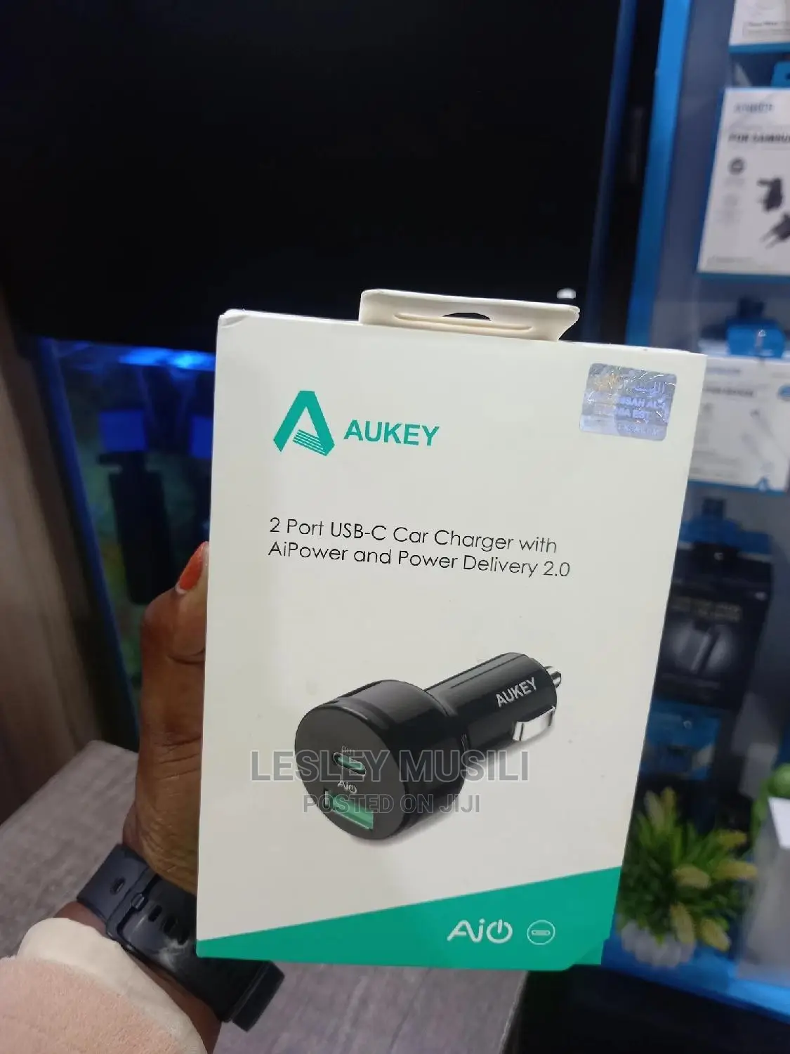 Aukey 2 Port Usbc Car Charger