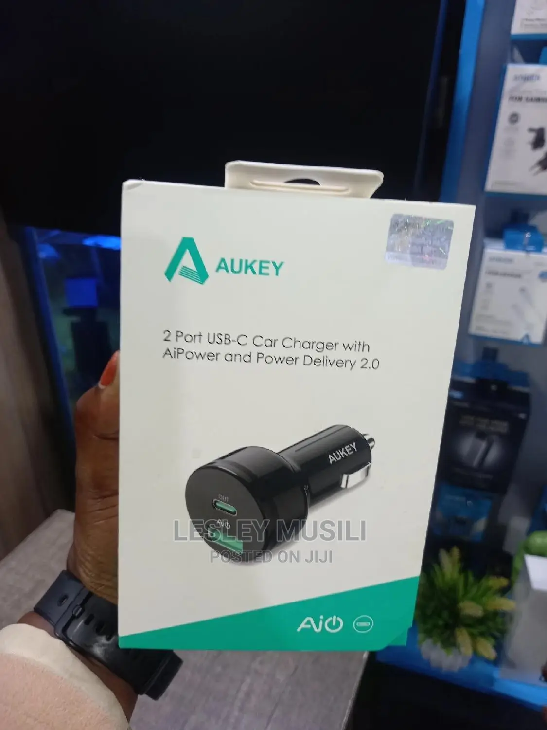 Aukey 2 Port Usbc Car Charger
