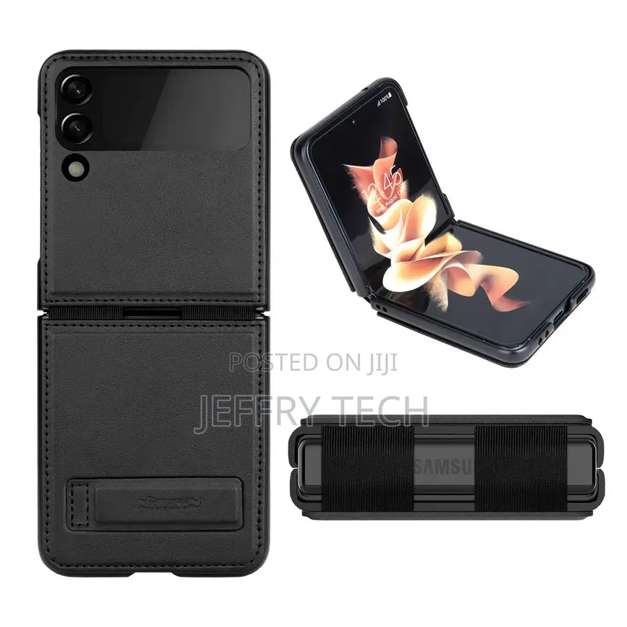 Leather Flip Protective Case for Samsung Galaxy Z Flip 4 5G