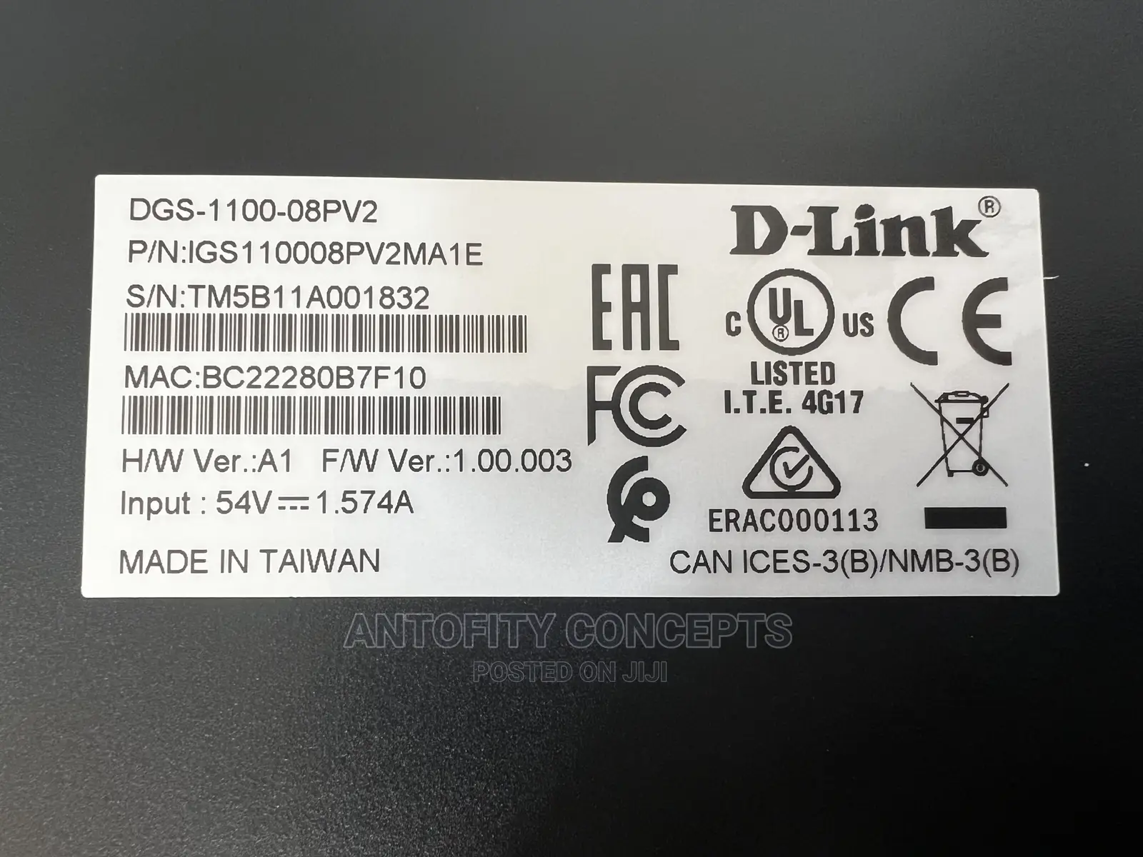 D-Link DGS-1100-08PV2 8 Port Poe
