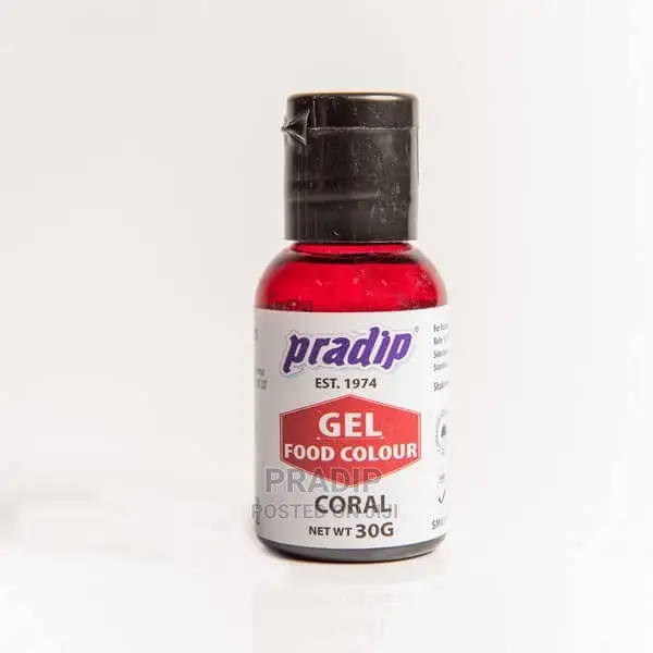 Coral Gel Food Color - 30 Grams