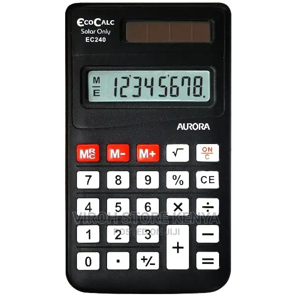 8 Digit Pocket Mini Electronic Calculator Black Color