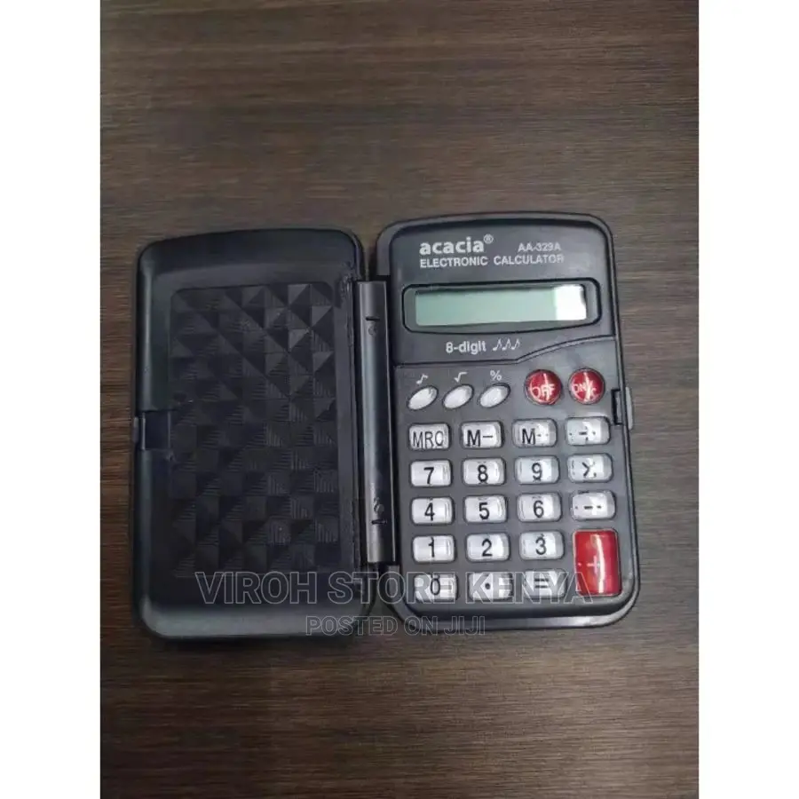 8 Digit Mini Electronic Calculator KK 328 a Black Color