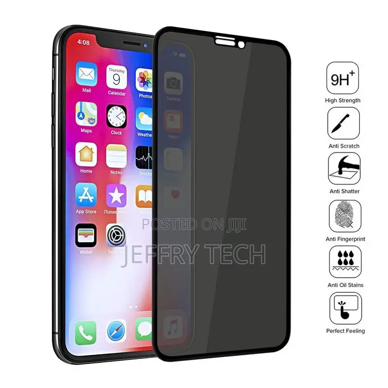4pcs Privacy Tempered Glass Screen iPhone 13 Pro Max 12 11 6