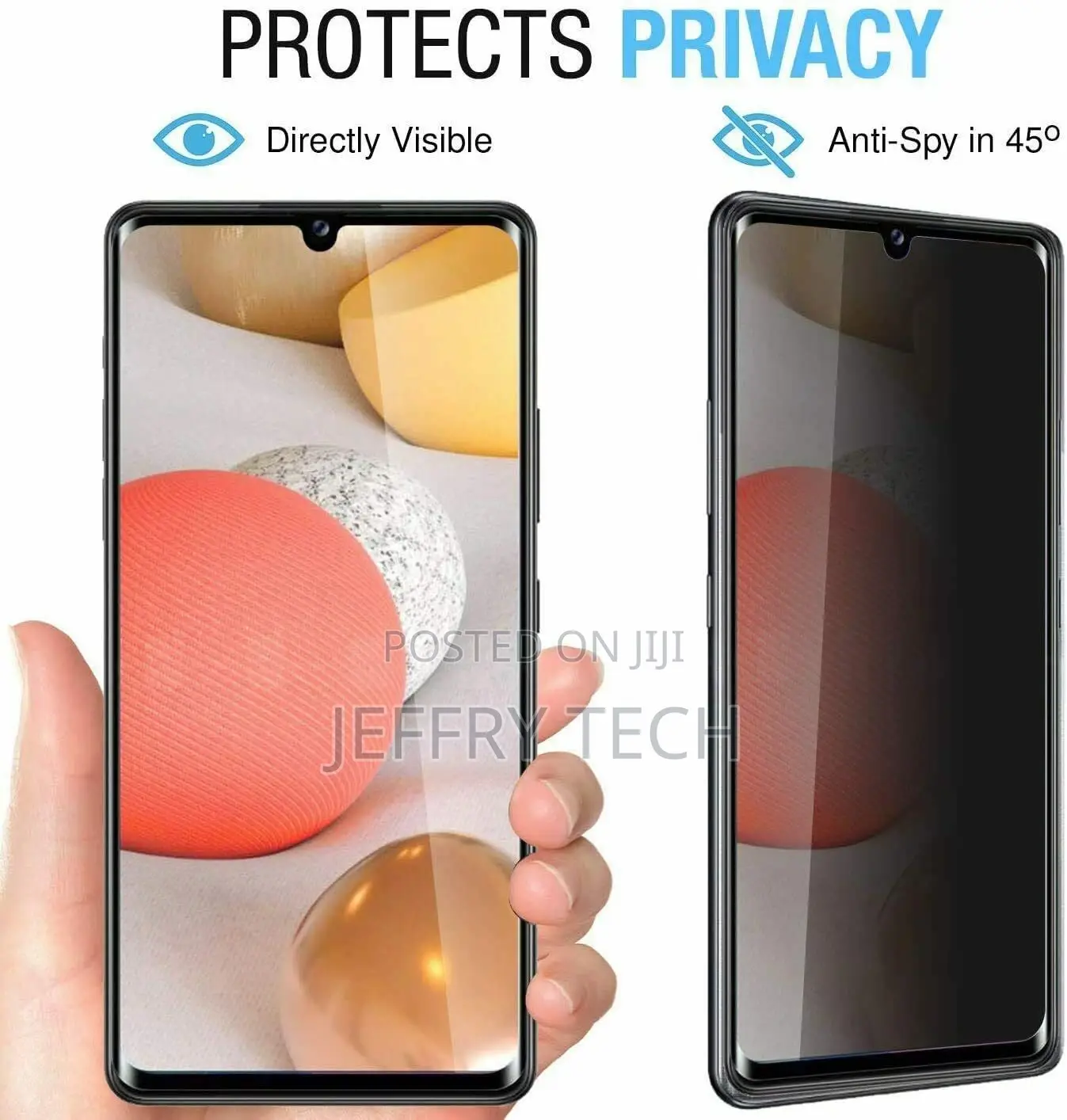 Privacy Tempered Glass Screen Protector Samsung Galaxy A12
