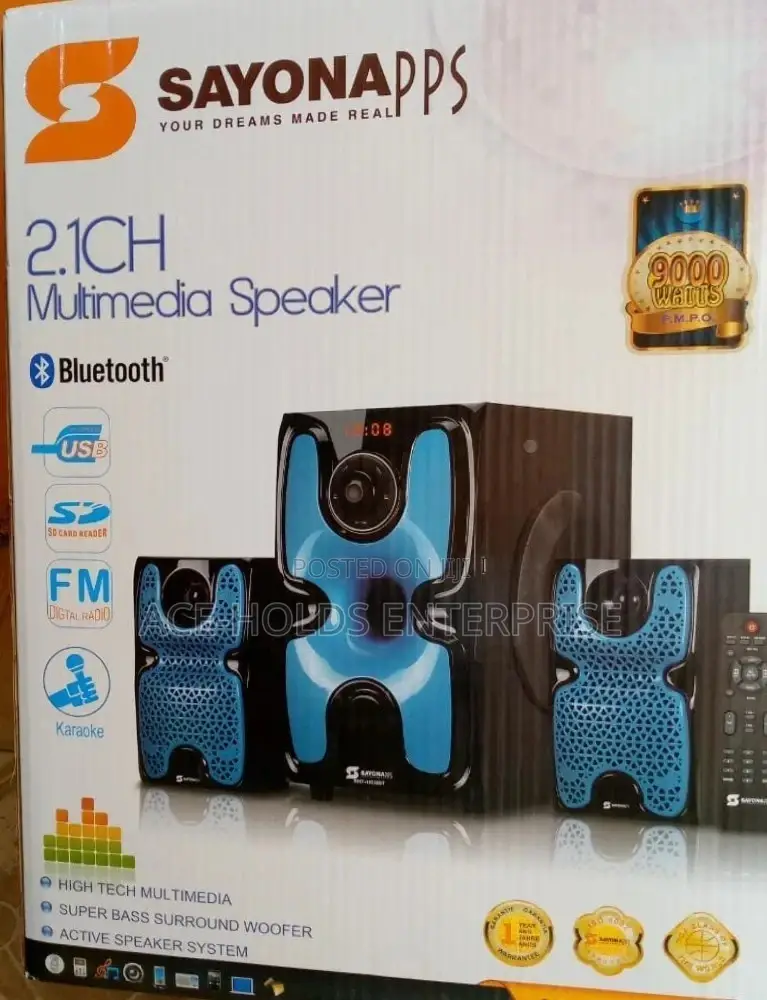 Sayona Subwoofer System Sht-1160 Bt
