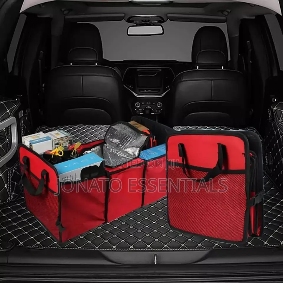 Car Boot Organizer With Insulated Cooler Bag for Drinks