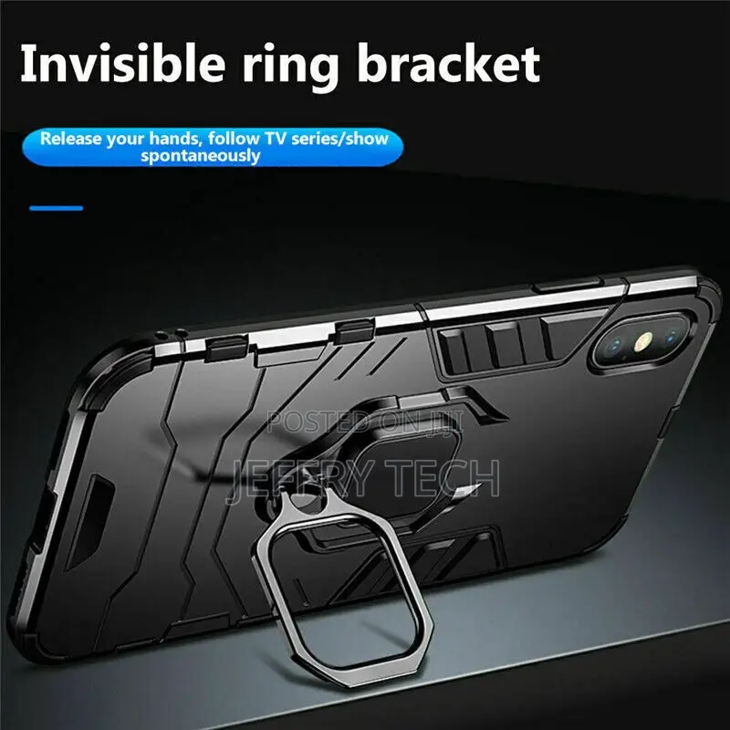 Ring Stand Hard Cover Shockproof Case for iPhone11 XR SE 7