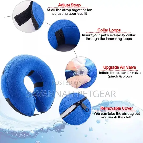 Inflatable Recovery Collar for Cats Dogs