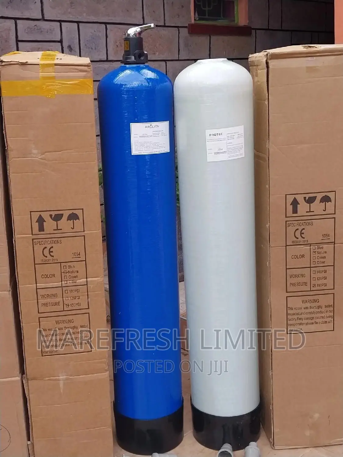 FRP Vessel Sand Softener. Fibreglass Vessel