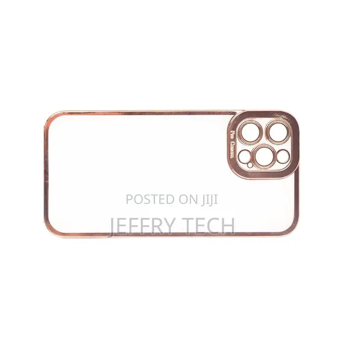 Transparent Cover With Colorful Frame for iPhone 12 Pro Max