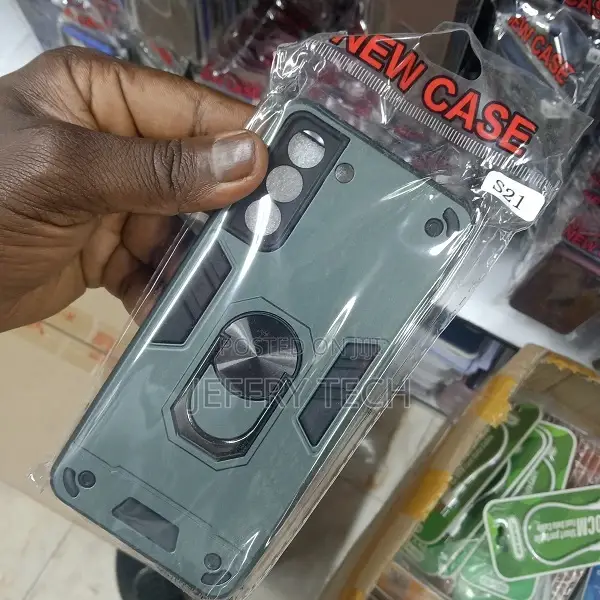 Back Cover With Metal Ring for Samsung Glaxy S21