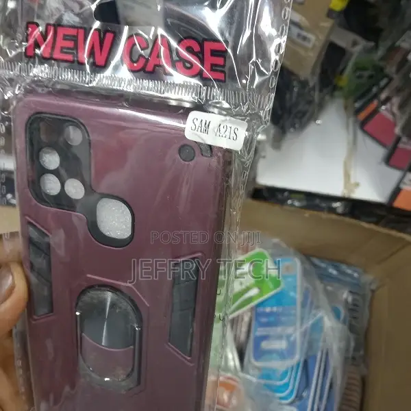 Samsung Galaxy A21s Metal Ring Holder Case