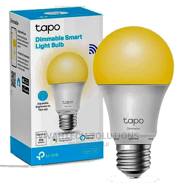Tp Link Tapo L510E Smart Wifi Light Bulb, Dimmable Bulb